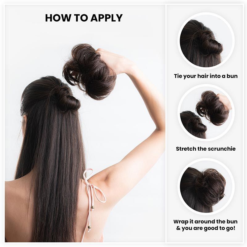 HairSnap™ Scrunchie (BUY 1 GET 1 FREE ) Black & Brown