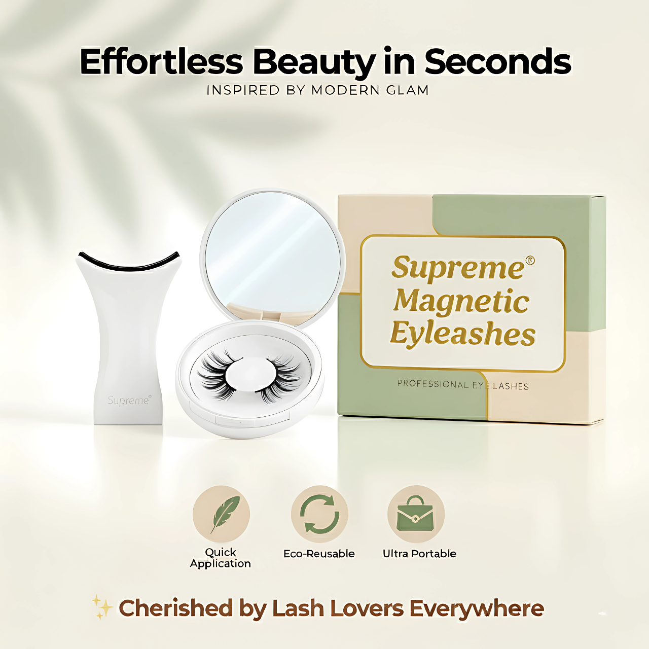 Supreme® Magnetic Eyelashes (Free Applicator)